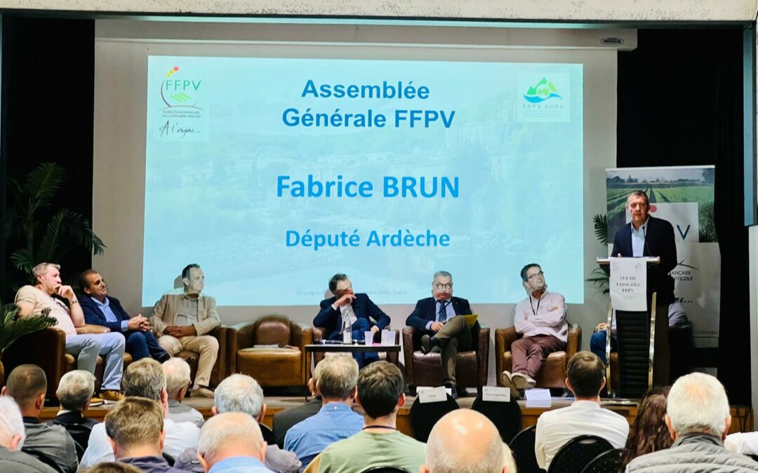 Au Congrès national des pépiniéristes viticoles à Vogüé en Ardèche